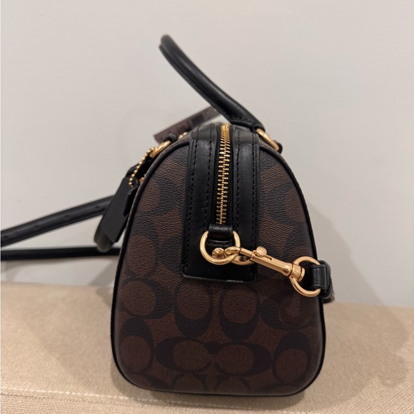Coach Rowan Satchel Bag In Signature Canvas NWT - Picture 7 of 9